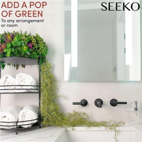 Faux Greenery Moss for Potted Plants - Realistic Spanish Moss - Hanging Plants - Picture 4 of 6